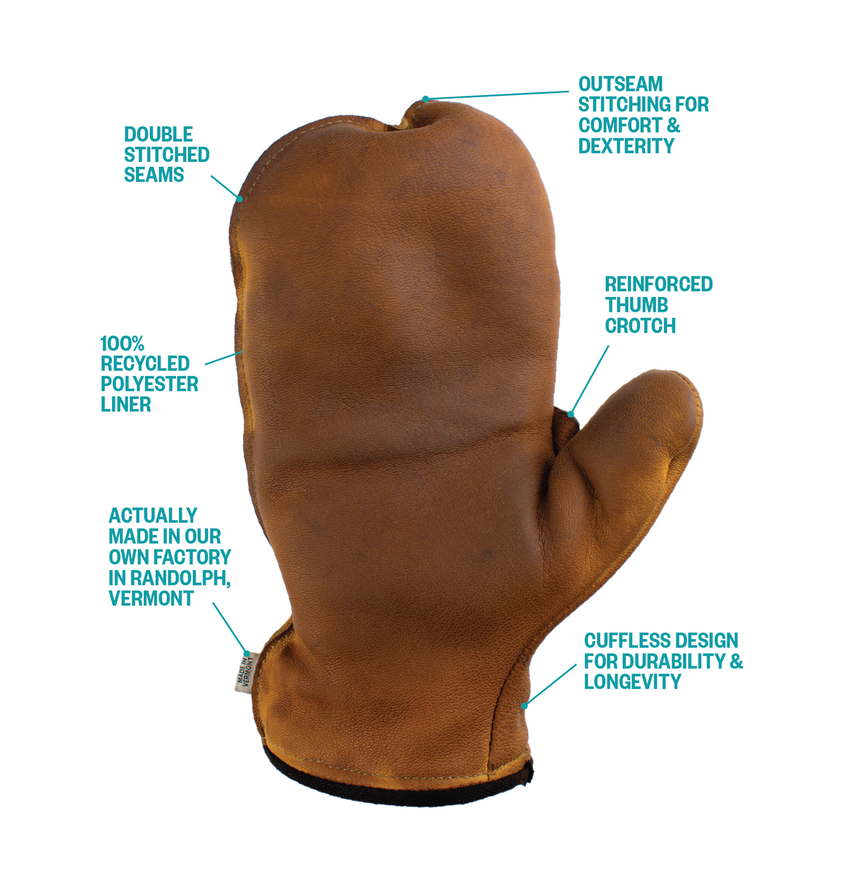 Chopper's Mitt Leather Mitten Vermont Glove
